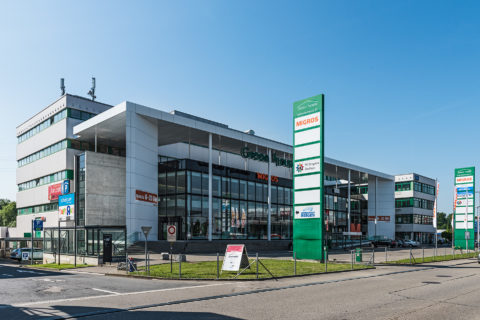 Greenhouse" commercial building